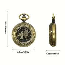 Vintage Bronze Wasserdichter Zinklegierung Kompass mit leuchtender Anzeige - Batterielos, ideal für Wandern und Outdoor-Abenteuer, Klapphülle, Navigationsgerät, Bergsteigen