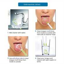3pcs/5pcs/10pcs This Tongue Cleaner Is Designed To Effectively Remove Bacteria, Food Debris, And Odor - Causing Substances From The Tongue Surface.
