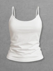 Kit Of 2 Women's Tank Tops Without Padded Underwire, Super Light Straps - Black and White - View 5