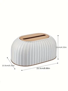 1pc Luxury High-End Paper Tissue Box With Lifting Spring Inside, High-Quality Coffee Table Napkin Paper Box For Living Room, Home Use Facial Tissue & Wet Wipe Dispenser