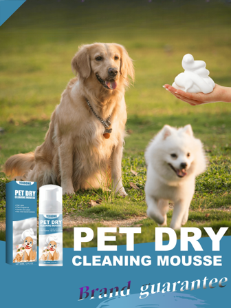 Mousse body wash voor huisdieren, zonder wassen, verwijdert geurtjes, verzacht de vacht en reinigt