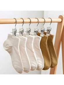 20/10 Pieces Stainless Steel Clothespins, Laundry Clothes Pegs With Hooks, Closet Boot Hangers, Clips With Hooks, Portable Clothespins, Wardrobe Organizer, Multifunctional Single Clip Hangers, Boot Clips, Seamless Hook Fabric Organizer For Pants, Hats, Skirts, Socks, Shoes, Dresses, Pants, Shoes, Jeans, Boots, Skirts