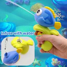 1pc Clownfish Water Gun Toy, Beach Pool Shooting Game Water Gun Toy For Summer Pool Beach, Ocean World Outdoor Toy, Suitable For Children 3+ And Adults, Fit For Birthday Party And Summer Outdoor Water Fight, Family And Friends Interaction, Birthday/Holiday Gift (Some Colors Random)