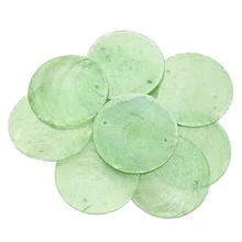 10pcs 50mm Colourful Flat Round Shell Coin Drop Charm Beads With 2 Holes For Jewelry Making Fashion Necklace Earring Wind Chimes Curtain Garland DIY Craft Wedding Home Decoration - Shell Discs - View 20