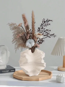 Modern Minimalist Creative Resin Vase Ornaments, Living Room Hall TV Cabinet, Office Desktop Home Decoration Vase, Luxury High-End Art Flowerpot, Home Tile Pizza Style Coffee Table TV Cabinet Ornaments Decoration.