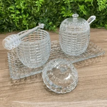 Travessa De Vidro Cristal Para Servir Petiscos