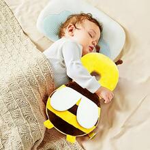 婴儿防摔头部保护枕、幼儿学步头部保护带警示提醒、透气头部保护垫、蜜蜂形防摔帽