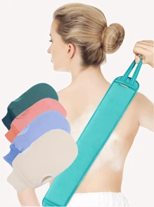 2 peças de bucha esfoliante, toalha de banho, esfoliante de banho dupla face, luvas esfoliantes corporais para mulheres e homens