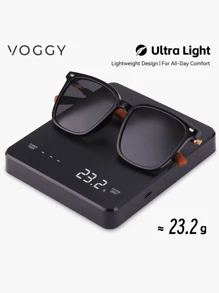 VOGGY VOGGY Fashion Minimalist Retro Lightweight Extra Large Metal TR Polarized Decorative Glasses, For Men And Women, Suitable For Sports, Driving, Outdoor, Cycling, Fishing, Holiday, Travel, Party, Decoration, Gift For Summer Beach Vacation,Outdoor,Travel
