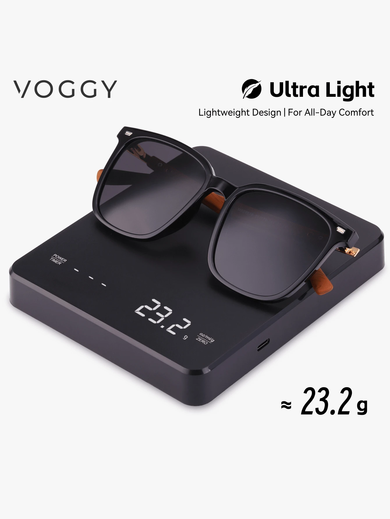 VOGGYファッション ミニマリスト レトロ 軽量 大型メタル製TR偏光装飾サングラス、男女兼用スポーツドライビング アウトドア サイクリング フィッシング 休暇 旅行 パーティー 装飾 プロップ ギフト - スタイル - 見る 4