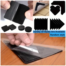 Clips para alfombras de fácil uso, pegatinas antideslizantes, almohadillas antideslizantes para alfombras aptas para pisos de madera, baldosas y mármol, clips para alfombras con cinta adhesiva de doble cara (para mantener las esquinas planas), cinta adhesiva para alfombras desmontable apta para alfombras de área