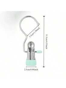 20/10 Pieces Stainless Steel Clothespins, Laundry Clothes Pegs With Hooks, Closet Boot Hangers, Clips With Hooks, Portable Clothespins, Wardrobe Organizer, Multifunctional Single Clip Hangers, Boot Clips, Seamless Hook Fabric Organizer For Pants, Hats, Skirts, Socks, Shoes, Dresses, Pants, Shoes, Jeans, Boots, Skirts
