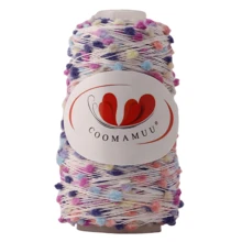 1 pièce Fil de cachemire multicolore de 50g/boule. Fil à tricoter à la main, fil de laine à crocheter pour faire des écharpes et des chapeaux faits main en DIY - Multicolore - Voir 10