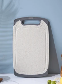 1 Stück doppelseitiges antibakterielles und schimmelresistentes Schneidebrett für den Haushalt, Hilfsmittel zum Schneiden von Lebensmitteln, Schneidebrett für Obst, klebiges Küchen-Schneidebrett, Messer-Board, Gastronomie