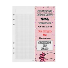 Rayale 100 Hojas De Repuesto Para Carpeta Sin Margen De 150gr Tamaño Carta Ráyale