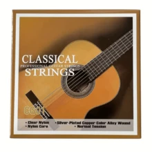 1/2 Set Classical Guitar Strings - Bright-Sounding Transparent Nylon Strings, Silver-Plated Copper Alloy Wrapped 6 Strings/Set. High Treble Clarity, Rich Bass, Full Tone, Long Sustain, Stable Tuning, Durable Material, Rust & Oxidation Resistant, Suitable For Various Guitars, Good Feel, Easy To Play, Quick Tuning - Multicolor - View 8