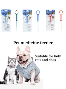1/2/5pcs,Pet Medicine Feeder, Pet Medicine Tablet Syringe, Soft-Tip Dual-Purpose Feeder, Pill Shooter, Double-Needle Feeding Dispenser Tool Pet Medicine Feeder, Pet Medicine Tablet Syringe, Soft-Tip Dual-Purpose Feeder, Pill Shooter, Double-Needle Feeding Dispenser Tool(Two Colors Of The Green Drug Feeder (Dark Green And Light Green) Will Be Randomly Distributed)