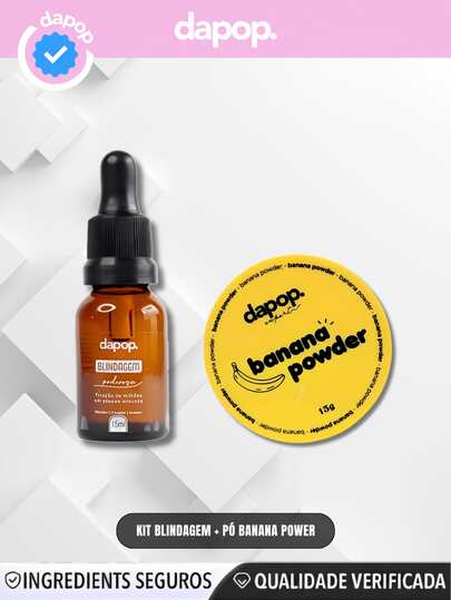  Kit Blindagem Poderosa + Pó Pink Power - Dapop