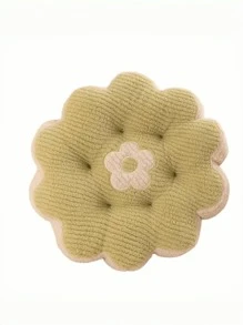 Flower Pattern Thickened Cushion, Fresh 5-Petal Floral Home Decor Soft Sofa Backrest Pillow For Bedroom, Suitable As Valentine's Day Gift
