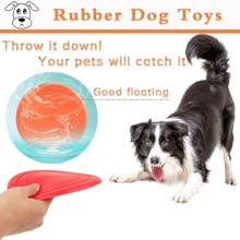 1pc Dog Flying Disc,Dogs Training Interactive Toys,Puppy Flyer Toy Dog Flyer,Lightweight Soft Floating Saucer For Small Medium Dog Outdoor Sport,On Teeth