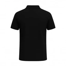 Men's Comfortable Black Polo Shirt - Black - View 2