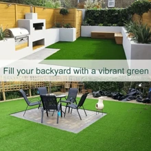 1 pièce Matériau de décoration de micro-paysage de pelouse de mousse artificielle, mousse fausse/tapis extérieur de plantes vertes, convient pour la cour arrière, le gazon artificiel, le tapis synthétique d'intérieur/extérieur, le jardin, la terrasse, l'herbe pour chien, résistant à l'usure, anti-vieillissement, fibres d'herbe surélevées, clôture artificielle de haute qualité, pelouse artificielle, idéale pour le paysage, tapis de filtration d'eau, grand tapis pour animaux de compagnie, tapis antidérapant, ceintures vertes, terrasse, terrain de football, terrain de golf
