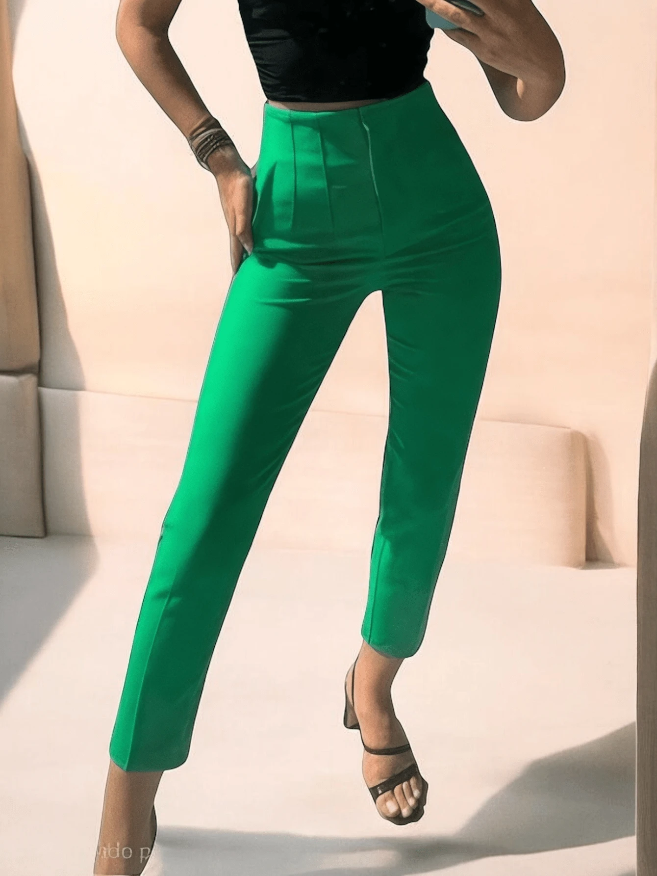 Women Pants - Green - View 1