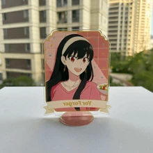 Nouveau support en acrylique de 15 cm Figurine SPY*FAMILY Anime Périphériques Beau décor de chambre de bureau Ornement Enseigne humanoïde