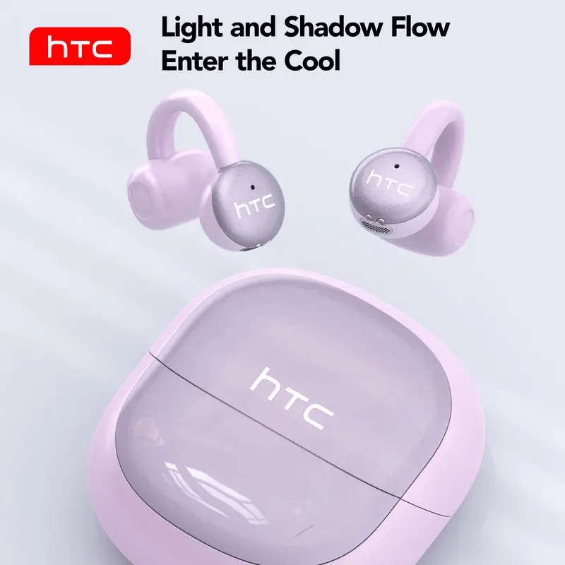 HTC NE15 Ai Wireless Translator Ear Clip - Support 135 Languages, Long Battery Life, Comfortable To Wear And Easy To Carry, Noise-Cancelling Sports Earbuds, Built-In Microphone, Usb-C Charging, Great For Travelling, Working Out And Talking On The Phone!