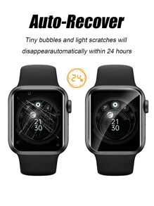 3pcs TPU Screen Protector Film, Soft Protective Film, Compatible With All Watch Cases, 24-Hour Self-Healing, Anti-Scratch, Water-Resistant, Anti-Fingerprint, Anti-Drop, Suitable For Series 1-10, SE, Ultra Full-Curved TPU Screen Protector Gift For Birthday, Family, Friends Watch Screen Protector, Watch Cover, Watch Accessories