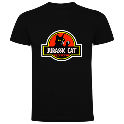 BORINOT EL GATO Camiseta Hombre "Jurassic Cat" - Tallas S a 3XL - Dinosaurios y Gatos -Camiseta Hombre Divertida - Camiseta hombre Gato - Camiseta hombre Dinosaurios - Camiseta Unisex Divertida - Regalo Original para Amantes de los Gatos -  100% Algodón  - Dos Colores - Diseñado en España