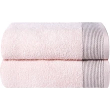 Ultra Soft 2 Pack Oversized Bath Towel Set 28x55 Inches, 100% Cotton Large Bath Towels, Ultra Absorbant Compact Quickdry & Lightweight Towel, Ideal For Gym Travel Camp Pool - Brown - Pink - View 1