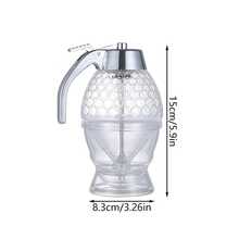 1个多功能蜂蜜分配器，带储物架 - 适用于糖浆、酱汁和调味品 | 可重复使用塑料