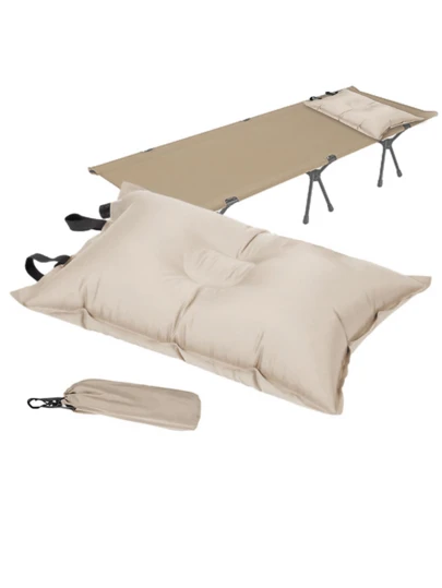 Automatic Inflatable Pillow Headrest Camping Pillows Highly Elastic Soft | Camping Supplies Leakproof Inflatable Pillows For Camping Outings Trips Pochy