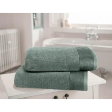 Ultra Soft 2 Pack Oversized Bath Towel Set 28x55 Inches, 100% Cotton Large Bath Towels, Ultra Absorbant Compact Quickdry & Lightweight Towel, Ideal For Gym Travel Camp Pool - Brown - Jade - View 2