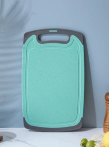 1 Stück doppelseitiges antibakterielles und schimmelresistentes Schneidebrett für den Haushalt, Hilfsmittel zum Schneiden von Lebensmitteln, Schneidebrett für Obst, klebiges Küchen-Schneidebrett, Messer-Board, Gastronomie