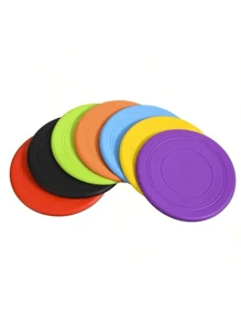 1pc Dog Flying Disc,Dogs Training Interactive Toys,Puppy Flyer Toy Dog Flyer,Lightweight Soft Floating Saucer For Small Medium Dog Outdoor Sport,On Teeth
