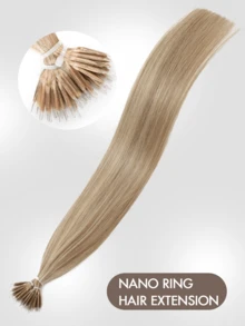 Caramel Brown To 613 Blonde Nano Ring Hair Extensions Nano Hair Extensions Human Hair Pre Bonded Cold Fushion Natural Nano Tips Extensions Nano Bead Hair Extensions Human Hair Invisible Nano Ring Hair Extensions Nano Tip Hair Extensions Real Human Hair For Natural Look 12-24Inch - SP27/613 - View 5