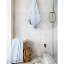 Ultra Soft 2 Pack Oversized Bath Towel Set 28x55 Inches, 100% Cotton Large Bath Towels, Ultra Absorbant Compact Quickdry & Lightweight Towel, Ideal For Gym Travel Camp Pool - Brown - White - View 4