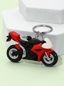 1 Pc Creative Motorcycle Shaped Keychain, Miniature Motorbike Key Chain, Motorcycle Lover Souvenir Gift