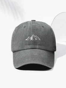 1 件男女通用山地刺绣复古棒球帽，可调节带子，适合男士日常时尚、户外露营、旅行 - C - 查看 10