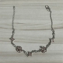 1pc Elegant Women's Bracelet, Fashion Minimalist Pink Crystal Bracelet, Suitable For Daily Wear, Jewelry Gift