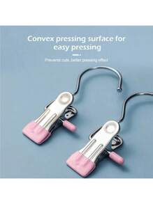 20/10 Pieces Stainless Steel Clothespins, Laundry Clothes Pegs With Hooks, Closet Boot Hangers, Clips With Hooks, Portable Clothespins, Wardrobe Organizer, Multifunctional Single Clip Hangers, Boot Clips, Seamless Hook Fabric Organizer For Pants, Hats, Skirts, Socks, Shoes, Dresses, Pants, Shoes, Jeans, Boots, Skirts