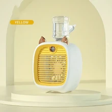 Portable Mini Air Conditioner Fan, Electric Fan, Office Desk Atomization, 3-Speed Air Conditioner Water-Cooled Fan, USB Type-C Charging Spray Humidifier Fan