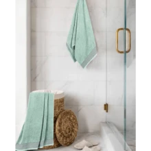 Ultra Soft 2 Pack Oversized Bath Towel Set 28x55 Inches, 100% Cotton Large Bath Towels, Ultra Absorbant Compact Quickdry & Lightweight Towel, Ideal For Gym Travel Camp Pool - Brown - 海綠色 - 查看 4