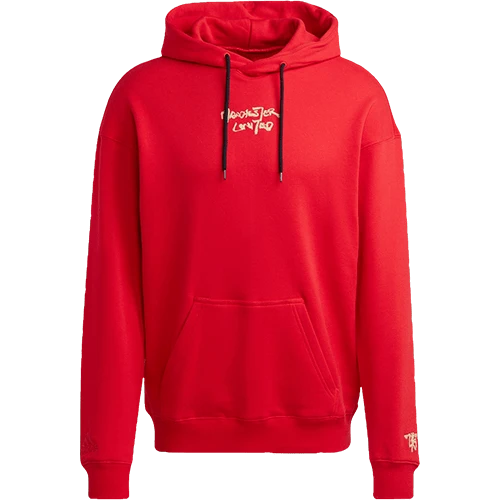 Adidas New Year Red Men's Hooded Versatile Pullover HT1992