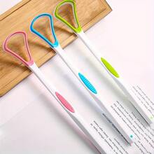 3pcs/5pcs/10pcs This Tongue Cleaner Is Designed To Effectively Remove Bacteria, Food Debris, And Odor - Causing Substances From The Tongue Surface.