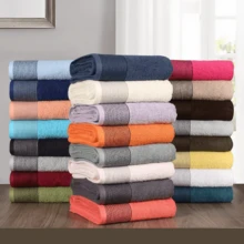 Ultra Soft 2 Pack Oversized Bath Towel Set 28x55 Inches, 100% Cotton Large Bath Towels, Ultra Absorbant Compact Quickdry & Lightweight Towel, Ideal For Gym Travel Camp Pool - Brown - Coral Orange - View 5