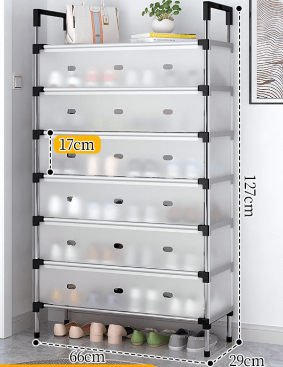 GLOBAL Z-A Zapatero con cubierta de plastico, estantes Organizadores de calzado de 3 - 7 niveles, amario estante organizador de zapatos, PARA 16 -28PARES ZAPATOS