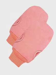 1 Peça Luvas De Banho Esfoliantes Para Esfoliação Corporal, Toalha De Banho Para Escovar Pele Morta, Esfoliante Corporal De Espuma Para Massagem De Banho Spa, Luvas De Banho Esfoliantes Reversíveis Para Spa, Massagem, Esfoliação Corporal